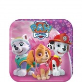 Skye 8 Pratos Pink Patrulha Pata 18cm