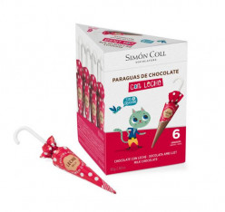 Sombrinhas Chocolate Leite 6 und