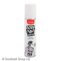 Spray Tinta Para Pintura Corporal Branco
