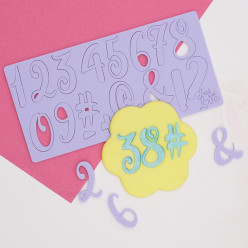 Stamp Carimbo Números Elegant