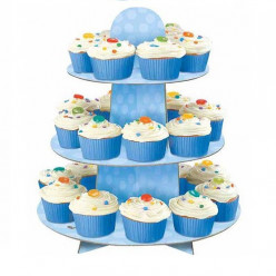 Stand 3 Andares Cupcakes Azul