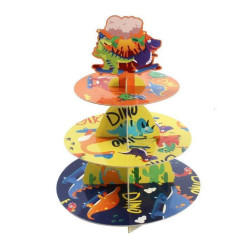 Stand Cupcakes Dinossauros 3 Niveis