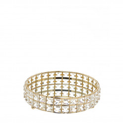 Tabuleiro Decorativo em Metal e Vidro