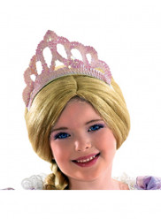 Tiara Rosa Lantejoulas Princesa