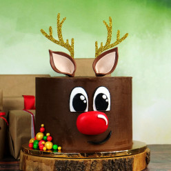 Topper Bolo Acrílico Rena Natal