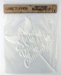 Topper Primeira Comunhão Branco