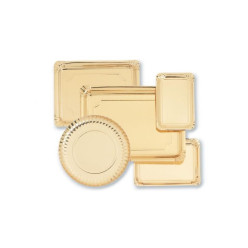 Travessa Papel Dourada 42x16cm