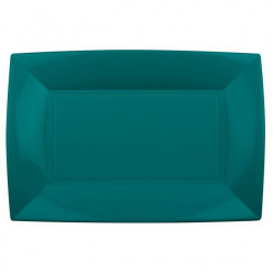 Travessas Plásticas Verde Escuro 3 unid