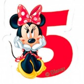 Vela aniversário Minnie Nº 5