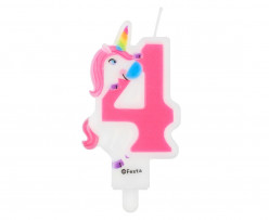 Vela Aniversário Unicórnio Nº4
