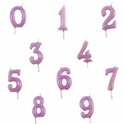 Vela Artesanal Lilás 6cm