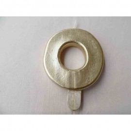 Vela nº 0 Dourado 9,5cm