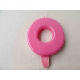 Vela nº 0 Rosa 9,5cm