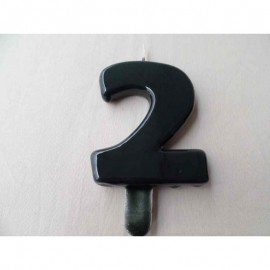 Vela nº 2 Preto 9,5cm