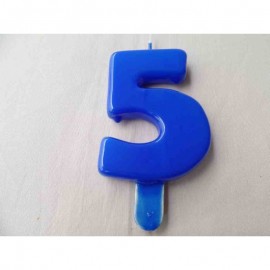 Vela nº 5 Azul 9,5cm