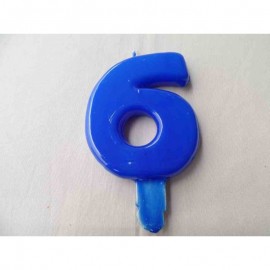 Vela nº 7 Azul 9,5cm