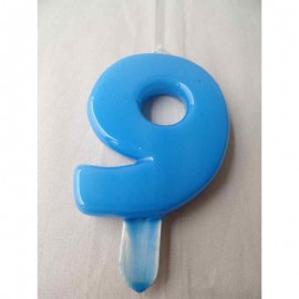 Vela nº 9 Azul Bebé 9,5cm
