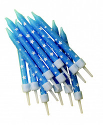 Velas Azuis com Estrelas