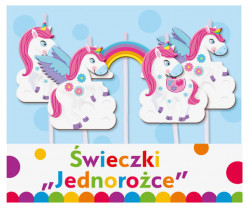 Velas Unicórnio 5 unid